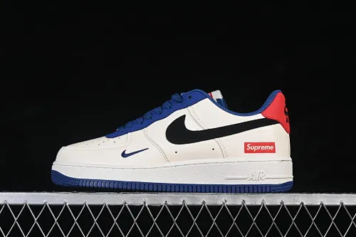 All categories Nk Air Force 1 Air Force series Nk Air Force 1 Low Air Force low-top Nike Air Force 1'07 Low joint white, blue, red and black Air Force 1 low-top casual sneakers CZ2959-100